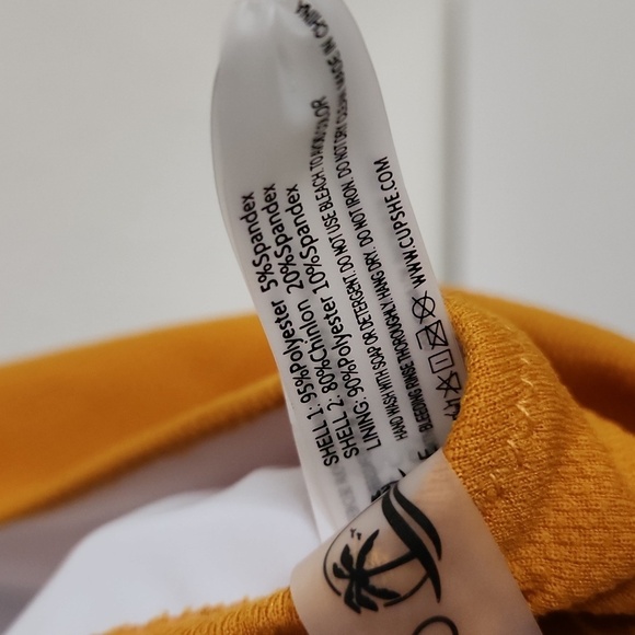 Tummy Control Yellow and White Women's Swimsuit Sizw XXL Beach Cruise One Piece - Picture 10 of 10